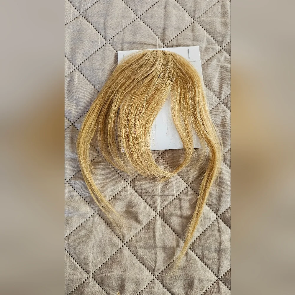 New Clip-on bangs,  blonde bangs, hair piece,  women's accessories